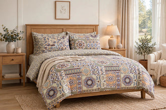 Bedsheet 5 piece ajrak