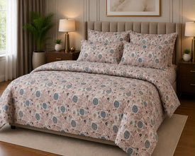 Bedsheet 5 piece brown base