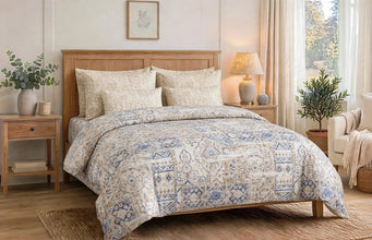 Bedsheet 5 piece faded ethnic tiles
