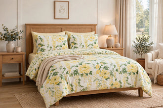 Bedsheet yellow floral