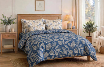 Bedsheet 5 piece vibrant leaves