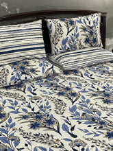 Bedsheet 5 piece blue floral