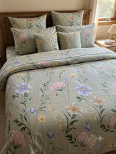 Bedsheet 5 pieces sahe pastel wild flowers