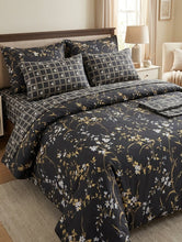 Comforter set 6 pieces Black gold