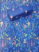 Bedsheet 5 pieces vibrant blue