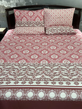 Bedsheet 5 pieces dark pink