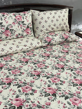 Bedsheet 5 piece pink rose