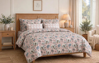 Bedsheet 5 piece brown base