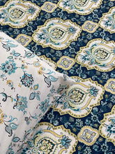 Bedsheet 5 pieces vibrant blue