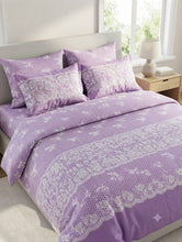 Bedsheet 5 piece honey comb floral