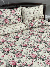 Bedsheet 5 piece pink rose