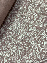 Comforter sets 6 pieces taupe paisley