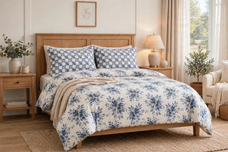 Bedsheet 5 pieces blue daisy