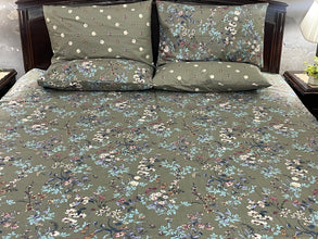 Bedsheet 5 piece olive green