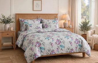 Bedsheet 5 piece purple