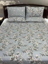 Bedsheet 5 pieces mint floral