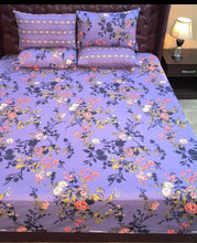 Bedsheet 5 pieces purple lily