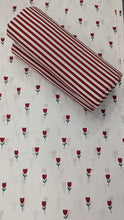 Bedsheet 5 pieces red tulips