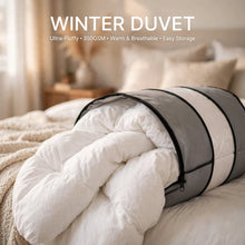 Siliconised winter duvets