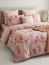 Bedsheet 5 pieces pink mauve botanical