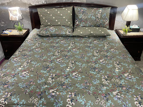 Bedsheet 5 piece olive green