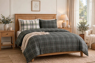 Bedsheet 5 piece’s black check