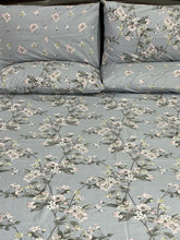 Bedsheet 5 pieces mint floral