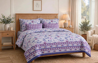 Bedsheet 5 pieces purple