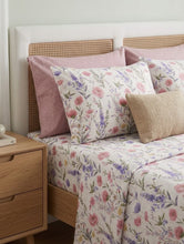 Bedsheet 5 pieces pink floral dust