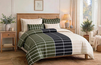 Bedsheet 5 piece geometrical black