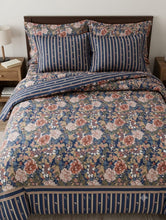 Bedsheet 5 piece navy garden